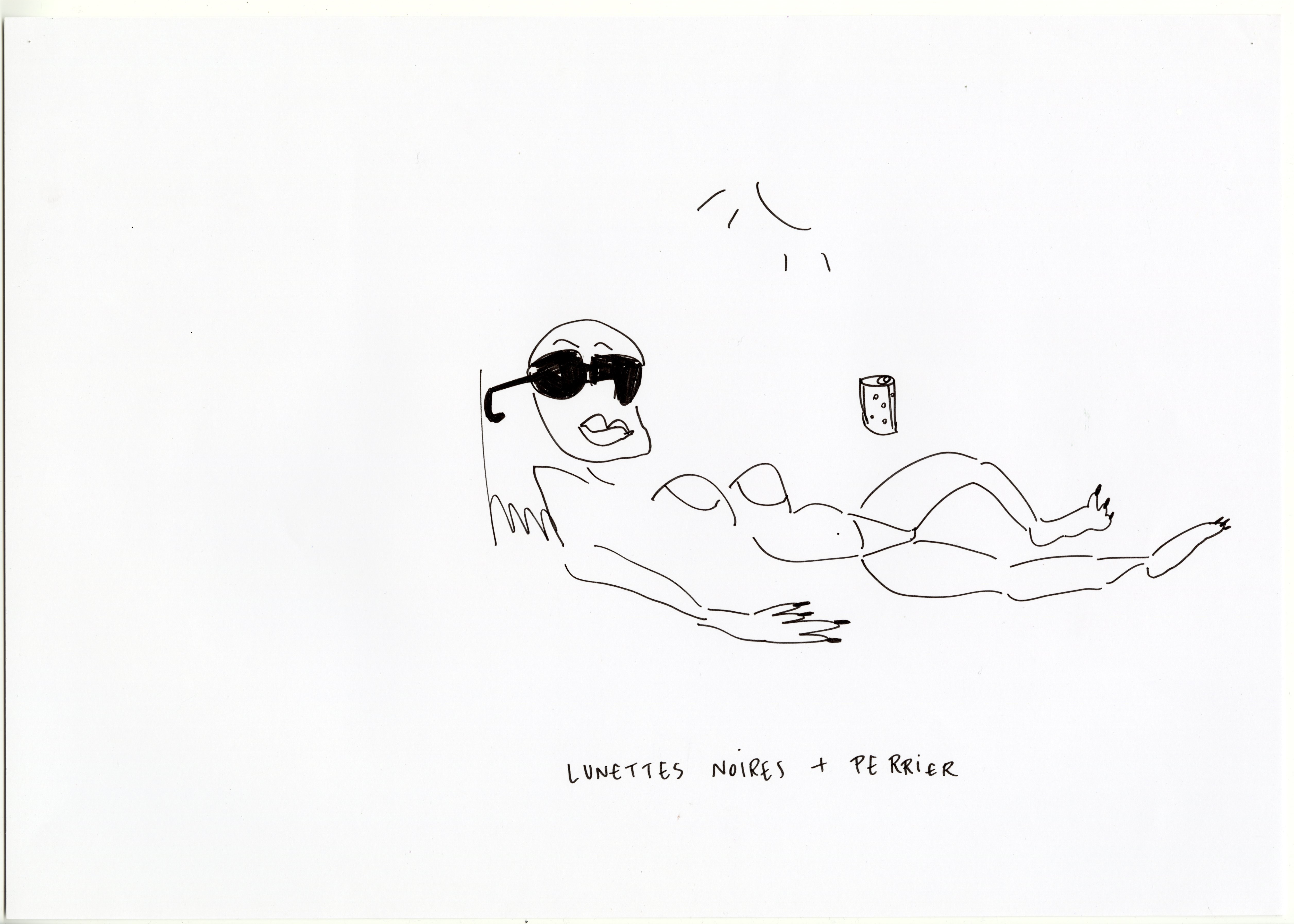 lunettes noires perrier